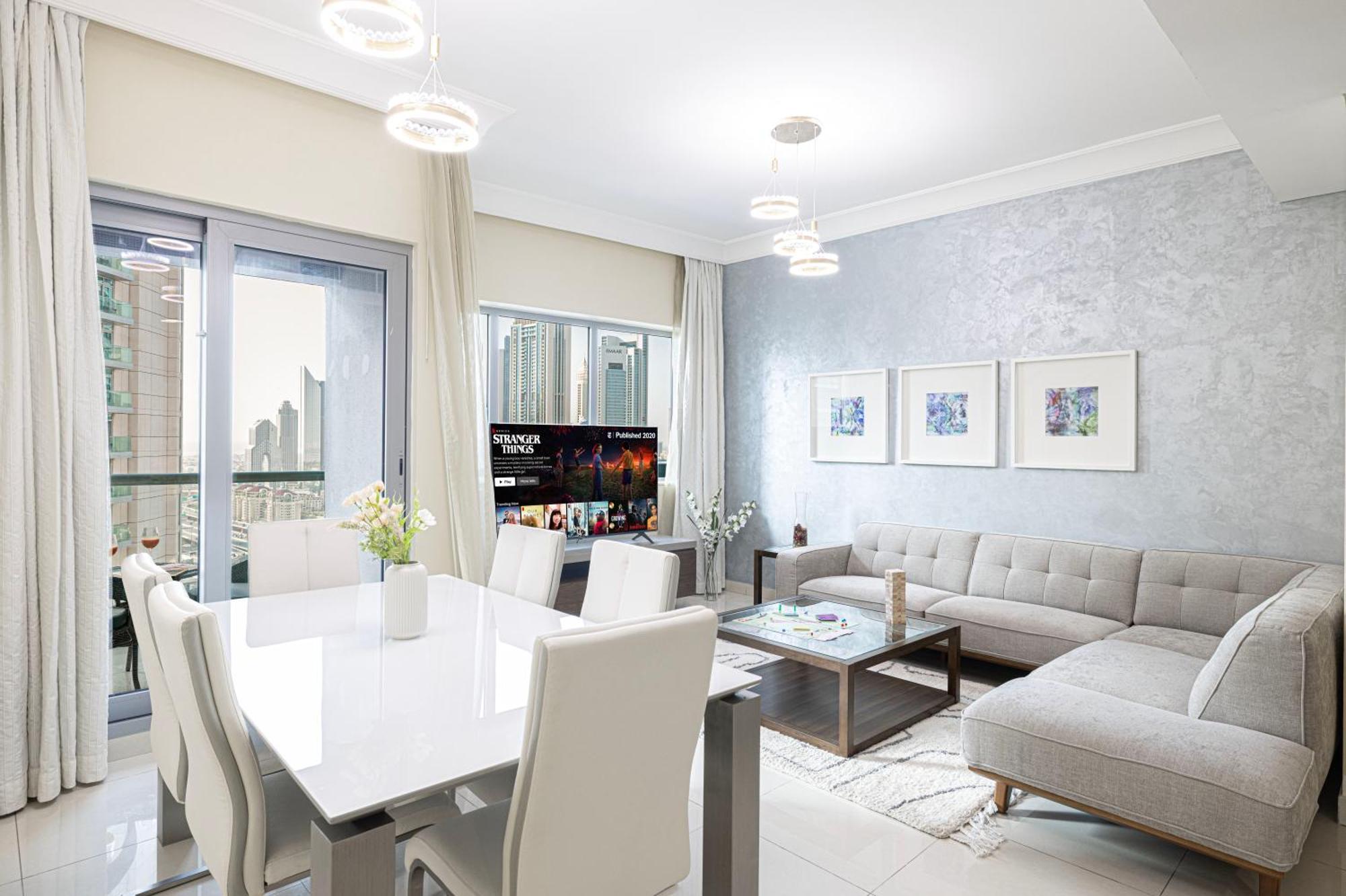 2 Minute Walk To Mall - 3 Bedroom Burj Khalifa View With Pool And Appartamento